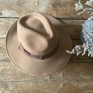 Jcrew Brown Rim Wool Hat